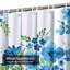 Rideau de douche avec 12 crochets Watercolor Floral-1855519593
