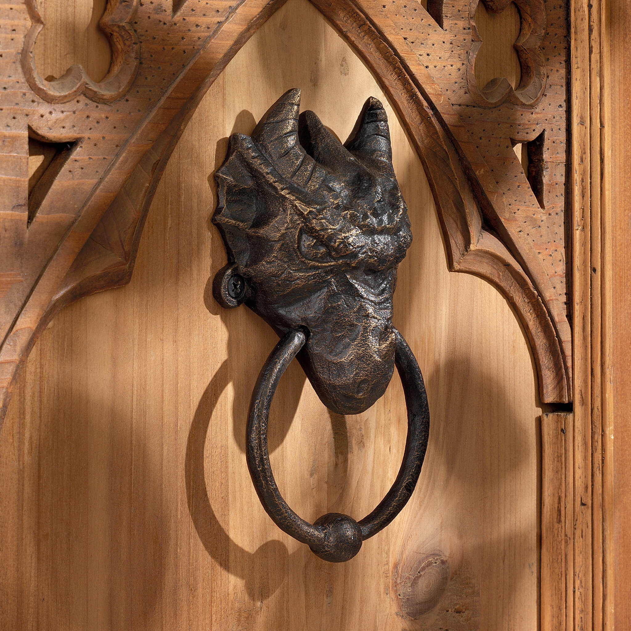 Design Toscano Head of the Dragon Foundry Iron Door Knocker  Reviews  Wayfair