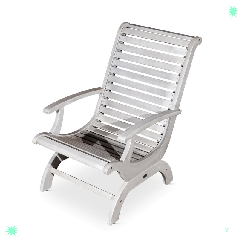Auzenne Metal Outdoor Lounge Chair, Silver
