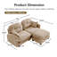 Canapé modulaire Elmsforde avec tissu chenille et dossier capitonné-122808540-117093401