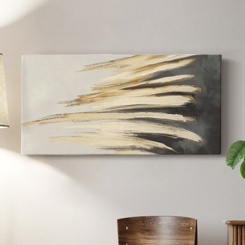 Abstract Series 9 #III-Gallery Wrapped Canvas, 16" H x 32" W