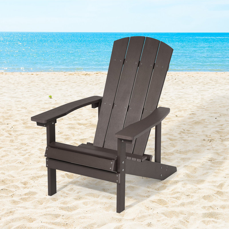 Chaise Adirondack en plastique Armenio, Café