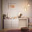 Extendable Vanity Table with Lighted Mirror