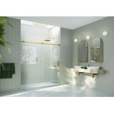 Astro 64 - 68 in. x 78 in. Fully Frameless Glass Sliding Shower Door