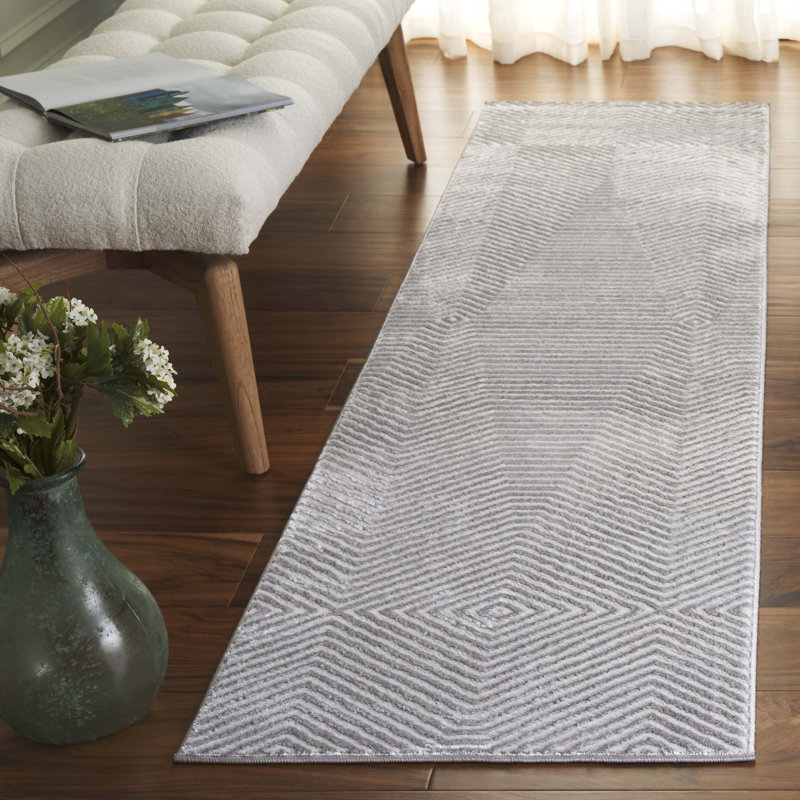 Tapis abstrait Aryk Performance, Tapis de couloir 2 pi x 8 pi