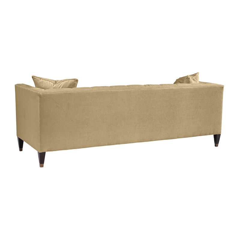 Wright 96" Tuxedo Arm Sofa with Reversible Cushions, Baldwin Charcoal