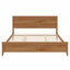 Structure de lit plateforme en bois robuste avec support de lattes en bois fiable