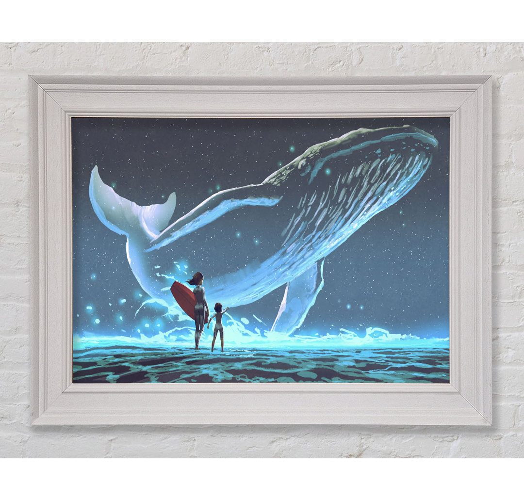 Leinwandbild Spirit Whale Splash