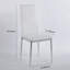 Ensemble de 4 chaises, pieds chromés-311201068