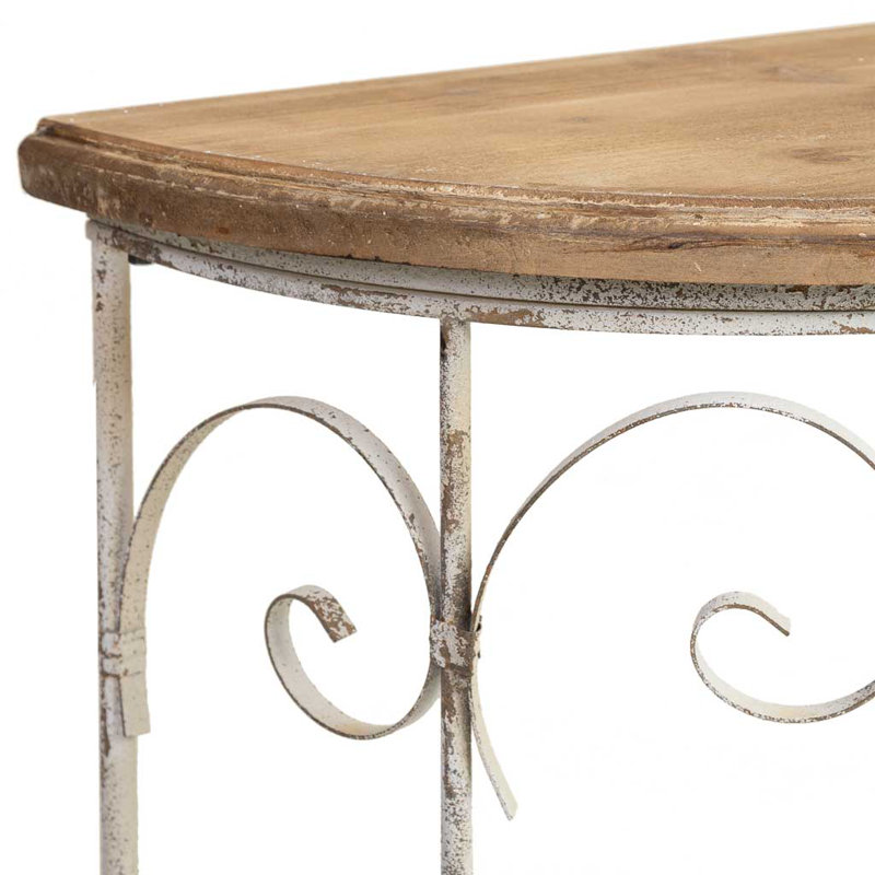 Sunfield 109cm Solid Wood Top Console Table