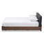 Grand lit plateforme tapissier Aadila