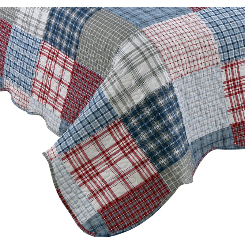 Ensemble de courtepointe réversible en microfibre Beauty Sleep Bedding, Courtepointe grande + 2 taies décoratives