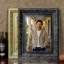 Cadre photo noir sophistiqué 3 pièces 5 po x 7 po avec fixation murale ou table
