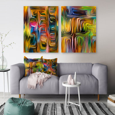 Color Fusion I Color Fusion I - Ensemble de 2 toiles tendues