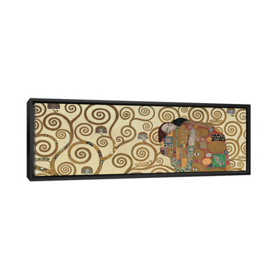 « fulfillment, horizontal » par gustav klimt,, impression sur toile tendue