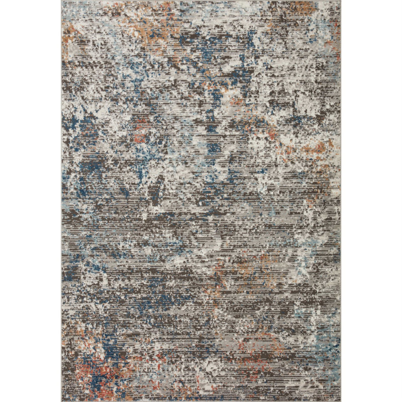 Mcglothin Abstract Indoor Rug, Rectangle 5'3" x 7'6"