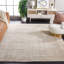 Mirage Hand Loomed Wool/Bamboo Silk Abstract Rug in Grey/Beige-1052867671