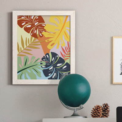 «Tropical Foliage II», peinture sur toile encadrée