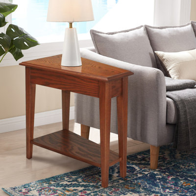 Table de coin inclinable en bois massif