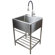 25'' l x 22'' w free standing laundry sink with faucet
