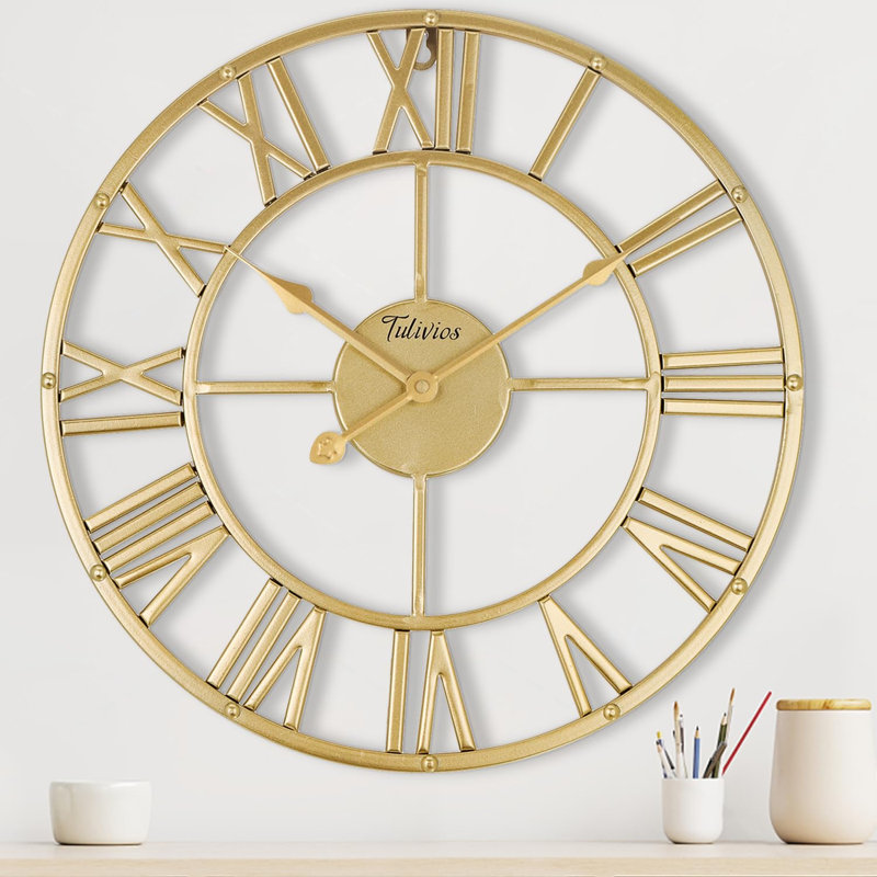 Horloge murale Retro Retro, Or