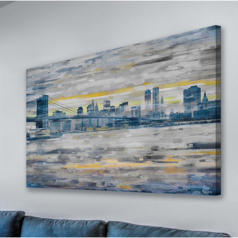«From Across the Water», reproduction sur toile tendue, H 24 po x l 36 po x P 1,5 po