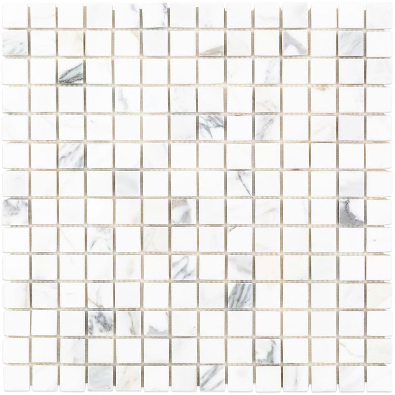 Calacatta 3/4X3/4 Squares Polished Marble Tile