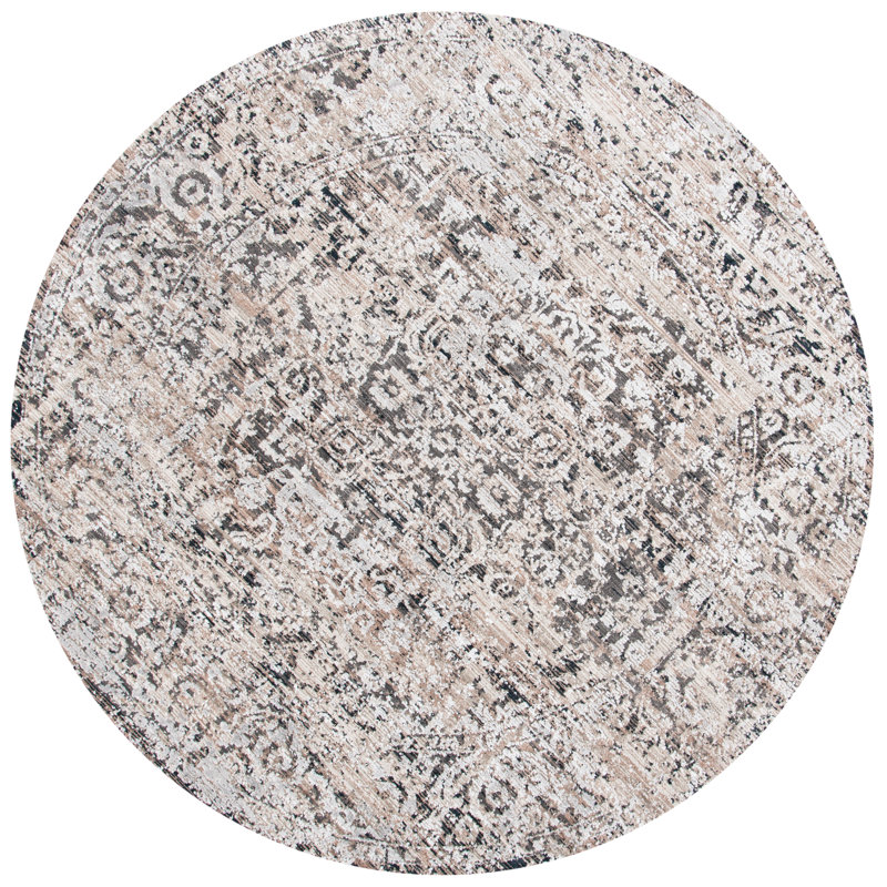 Mayflower Performance Oriental Rug, Round 6'7"
