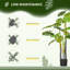 Arbre artificiel 47 po avec pot en plastique, plante artificielle résistante aux rayons UV pour décoration intérieure et extérieure - feuilles réalistes, peu d'entretien.