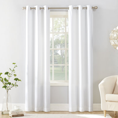 Marlowe Casual Textured Semi-Sheer Grommet Curtain Panel