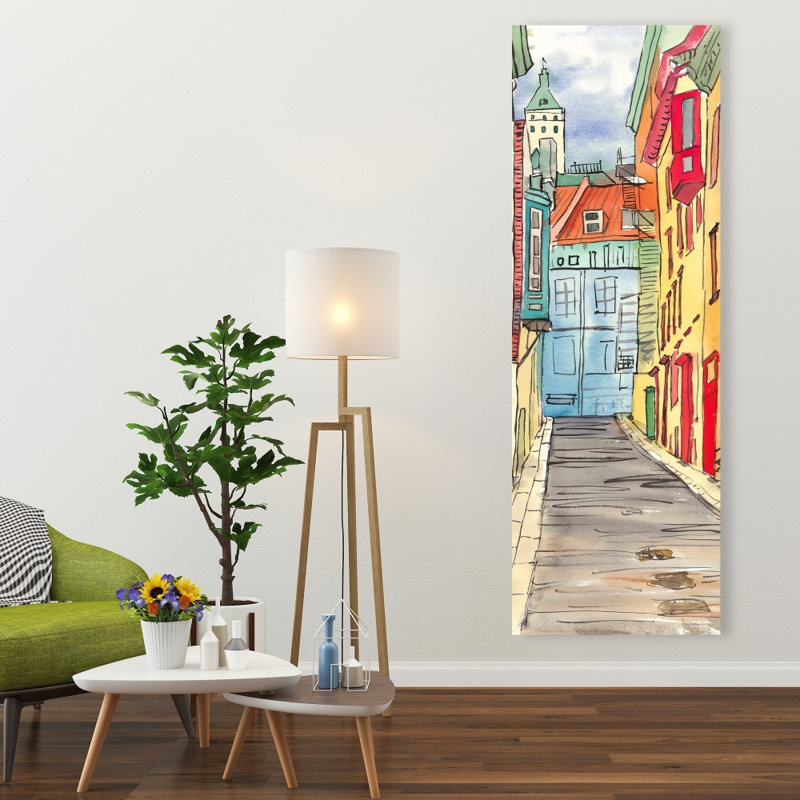 «Lane in le petit champlain», art illustratif sur cités