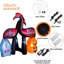 Squelette de pierre tombale gonflable Flamingo