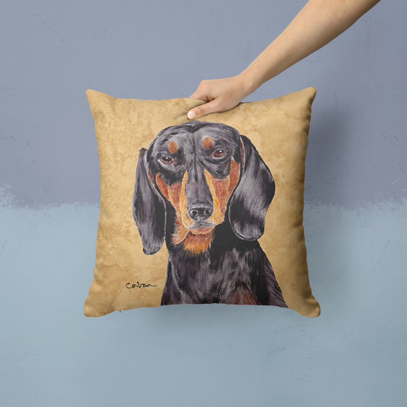 Coussin décoratif intérieur/extérieur teckel head