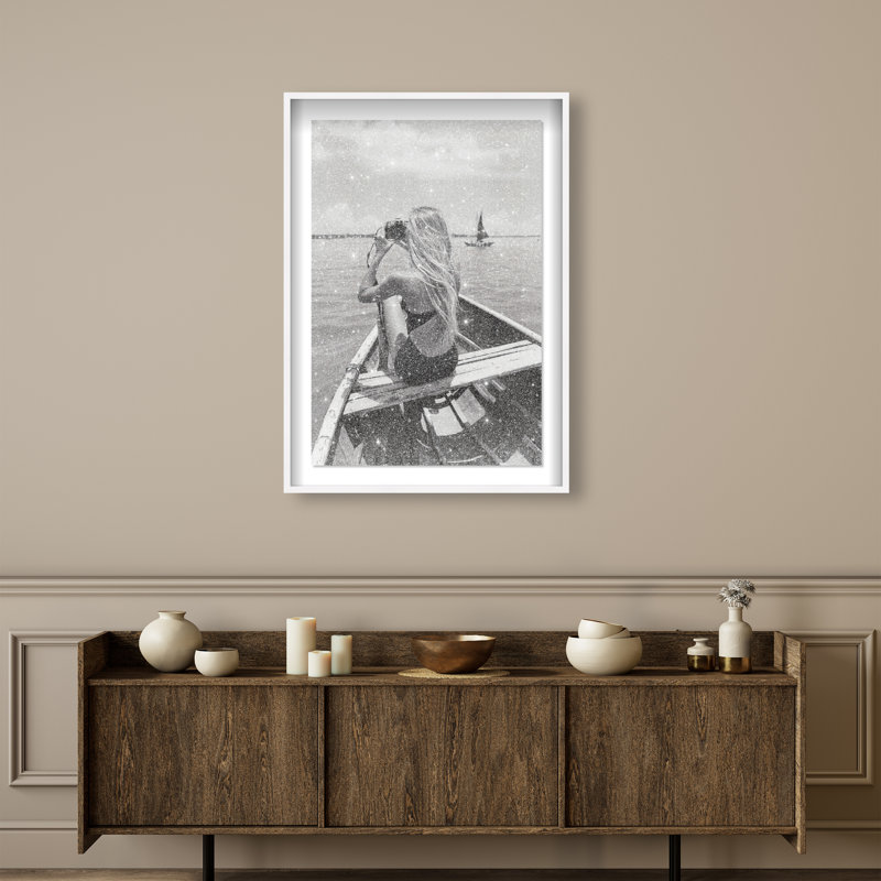 Frame Of Solitude Print by Oliver Gal, 55.5"H x 37.5"W, White Shadowbox