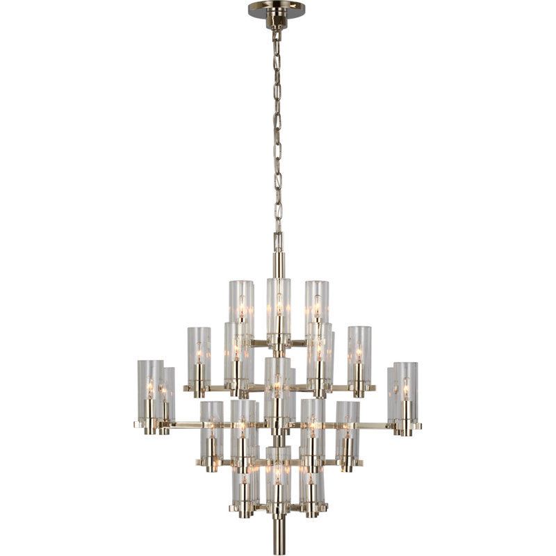 Chapman & Myers Sonnet Medium Chandelier, Polished Nickel