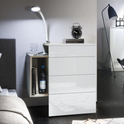 Mcardle 2 Drawer Bedside Table