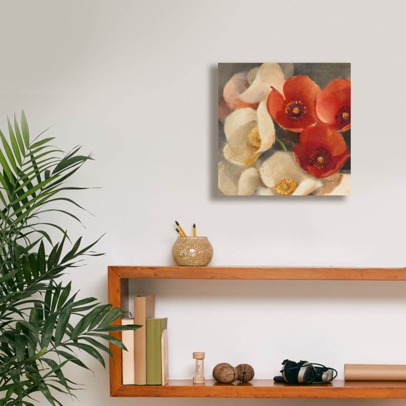 «Poppies Bloom 3» par Albena Hristova, art mural sur toile