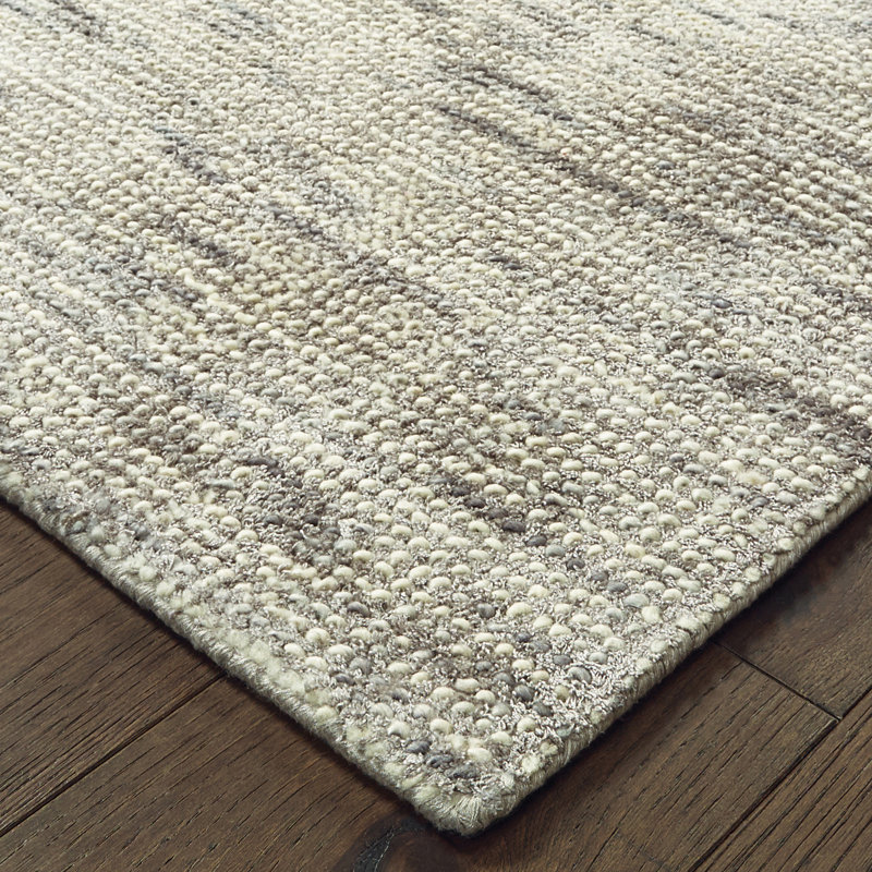 Tapis gris / gris en laine touffeté à la main Legends, Rectangle 10 pi x 13 pi