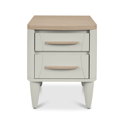 44cm W Solid + Manufactured Wood Bedside Table