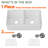 Bafv Apron Front Kitchen Sink 33" L x 18" W Double Bowl Fireclay with Bottom Grid and Basket Strainer-110500117
