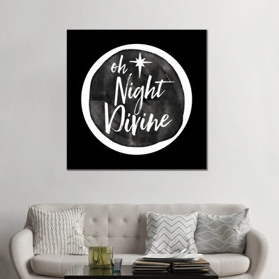 «Oh Night Divine», reproduction d'art sur toile tendue