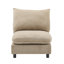 130 po Velours modulaire surdimensionné de 5 L en forme de combinaison modulaire, couleur nomade, structure en eucalyptus, 5 sièges, salon confortable avec cadre nomade en chameau, structure et structure résiliente