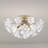 Parisi 5-Light 18.5" Brushed Silver-ish Champagne Semi Flush Mount
