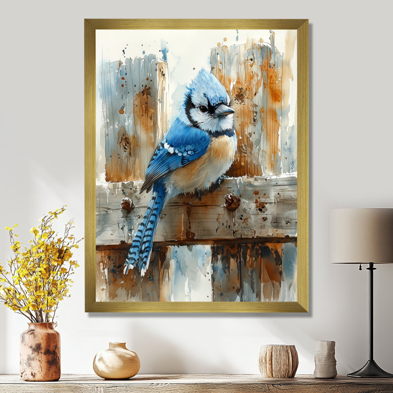 Bellino - animaux, art mural, H 32 po x l 16 po, Reproduction encadrée d'une seule photo, Doré