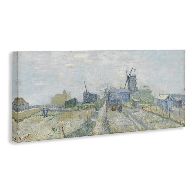 Art mural classique sur toile de jardins de légumes Van Gogh par one1000paintings, H 10 po x l 24 po