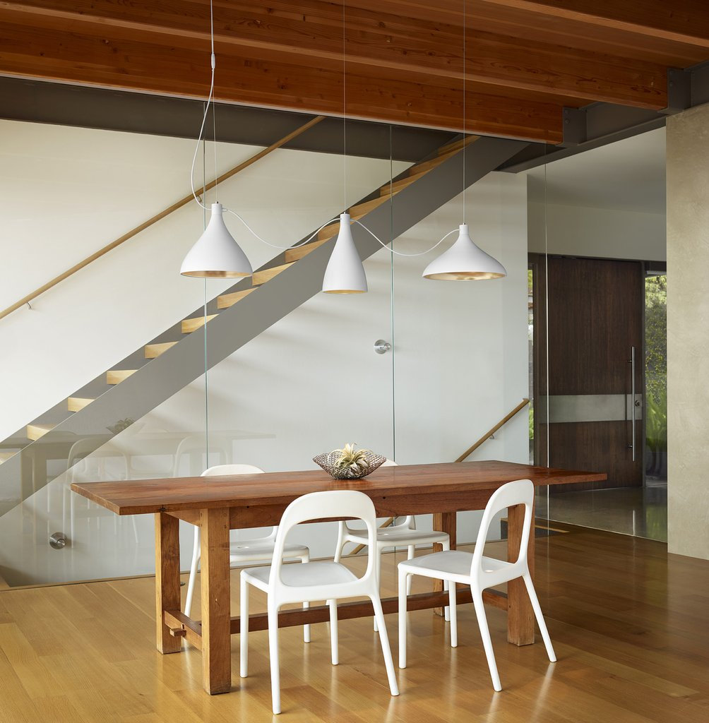 Swell Dimmable 3-Light Pendant, White, 134" H x 120" W x 16" D