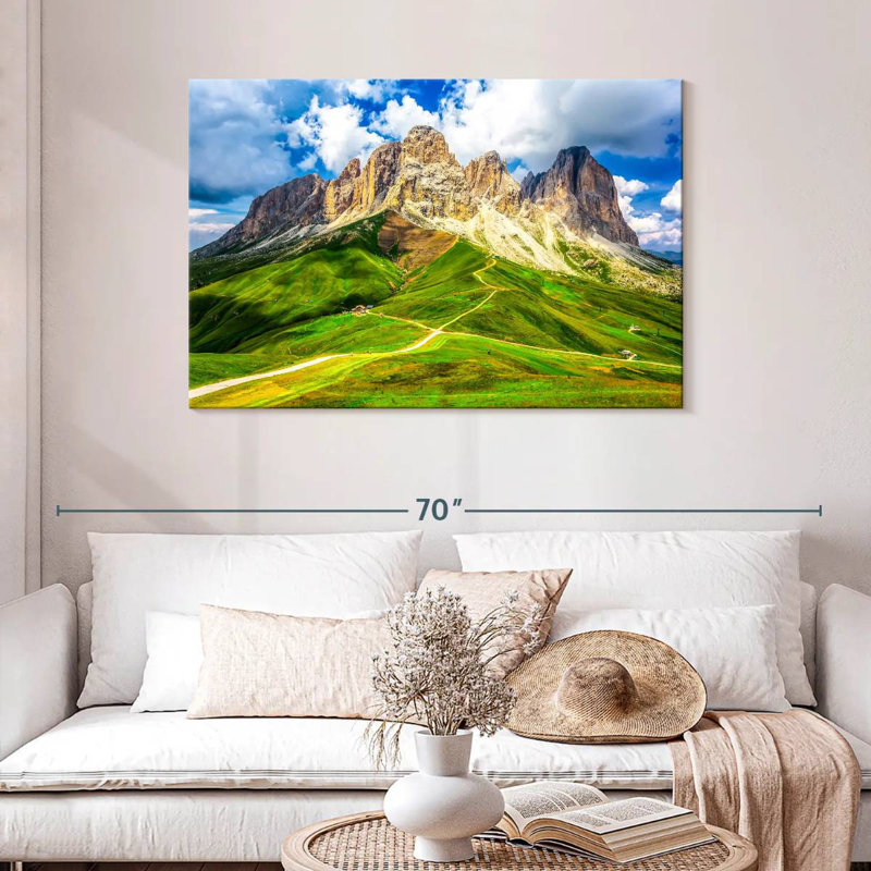 Scène de montagne Alvord Dolomites, H 30 po x l 45 po