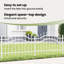 Vidaxl Garden Fence Powder-Coated Steel-116797992-116797993