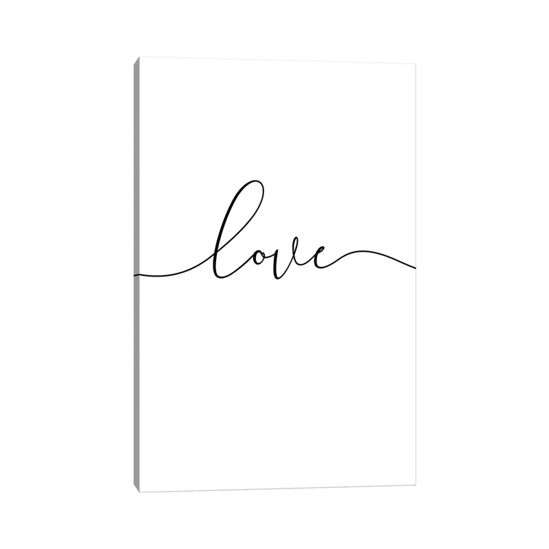 Love Lives Here I by Nouveau Prints - Wrapped Canvas Print, 152.5 cm H x 101.5 cm W
