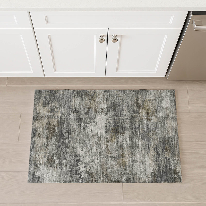 Machine Washable Indoor/Outdoor Wagenen ACN2368 Abstract Rug, Rectangle 1'8" x 2'6"